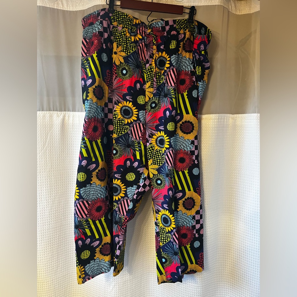 Lucy & Yak  Chuck Wide Leg Trousers in Dreams Over Reality Print